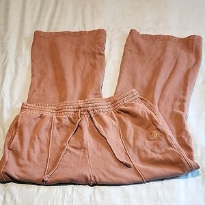 PINK Victoria's Secret Taupe Wide Leg Lounge Pants XL
